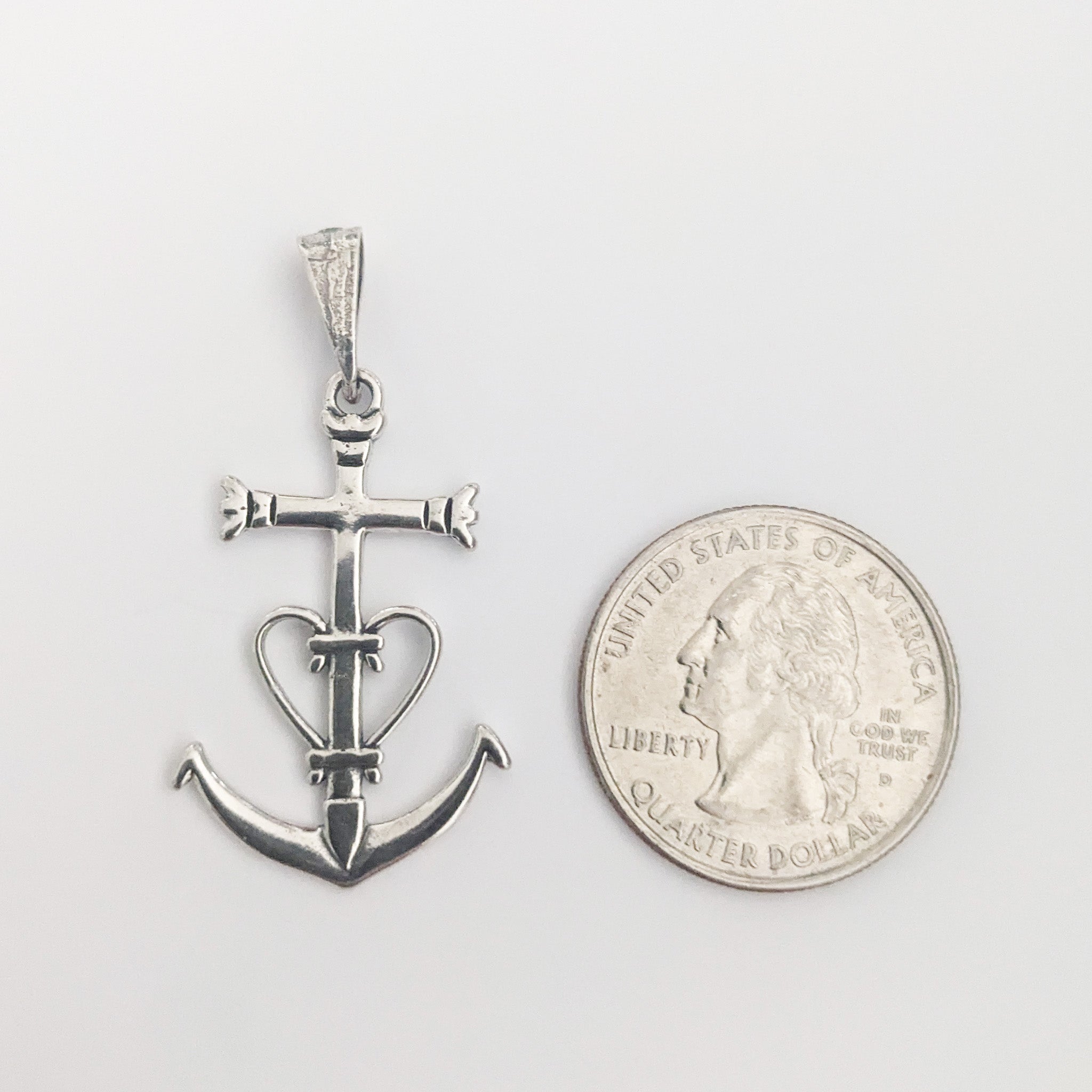 Camargue Cross Sterling Silver Pendant 22x34mm MEDIUM